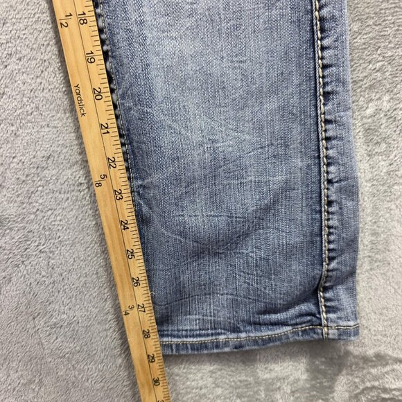 Cowgirl Tuff Co Jeans Womens 24x31 Blue Timeless Bootcut Contrast Stitch Denim - Picture 9 of 11